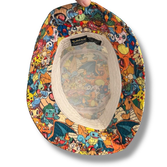 2015 Pokemon Bucket Hat All Over Print RN # 115665 One Size Fits All - Picture 5 of 10